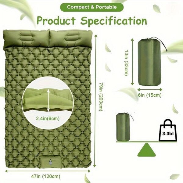 Ultralight double inflatable mattress