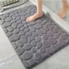 Non-slip coral fleece mat