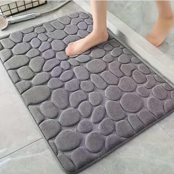 Non-slip coral fleece mat