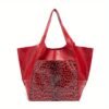 Big Tote Bag, Solid capacity Zipper Multifunction