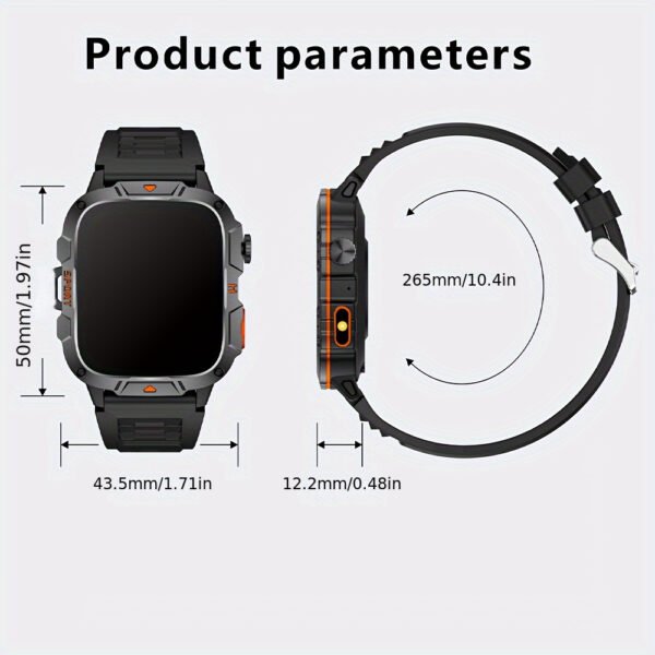 smart watch with a large 420 mAh battery