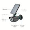Outdoor solar lamp with anti-theft alarm and person detection.
