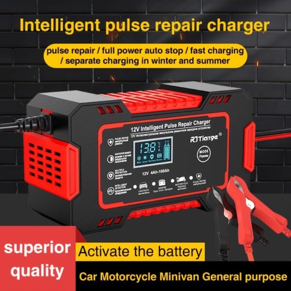 12V 6A battery charger