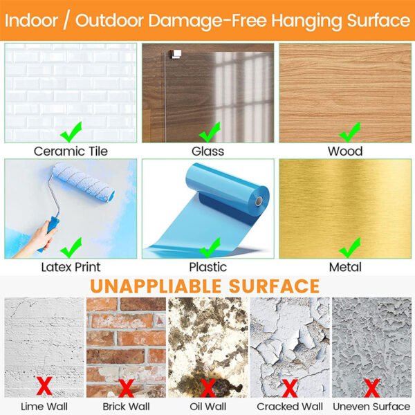 10pcs Photo Frame Adhesive Tape