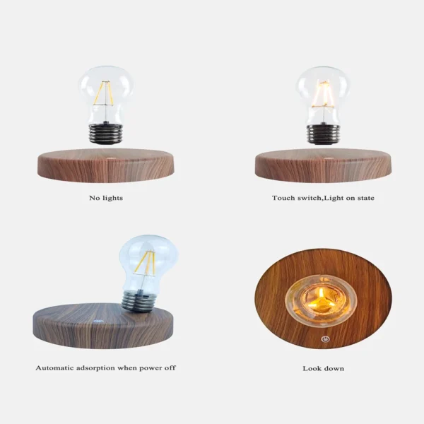 Magnetic levitation floating lamp