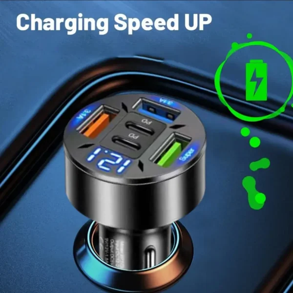 250W 5-Port Car Charger