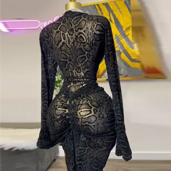 spring new style temperament semi high collar lace long