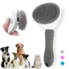 self-cleaning pet hair removal comb