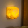 Brick-shaped LED lamp with a question mark and music.