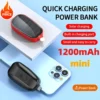 Portable Solar Charger Power Bank, Emergency Power Bank, 1200mAh, for Xiaomi