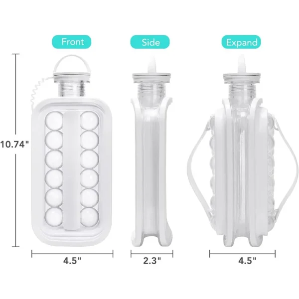 2-in-1 silicone ice hockey mold