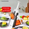 Multifunction slicer, household chopper and potato masher.