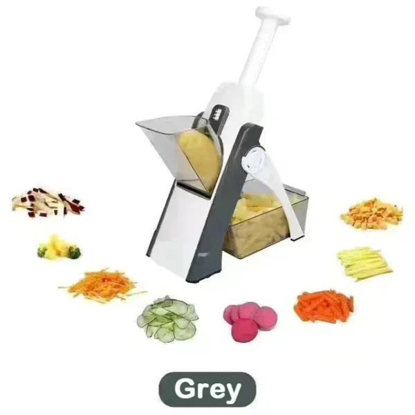 Multifunction slicer, household chopper and potato masher.