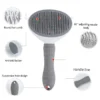 self-cleaning pet hair removal comb