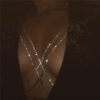 Luxury Cross Chest Chain Shiny Rhinestones