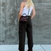 a82941eeaa0c1fb69d8f80c762bc739d.jpg One Side Square Pocket Wide Leg Cargo Pants