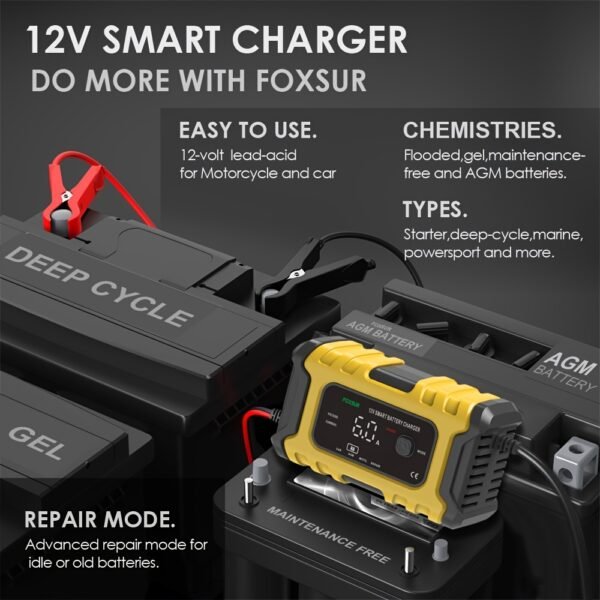 12V, 6A battery charger