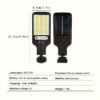 2200W Solar LED Street Light | Human Body Induction