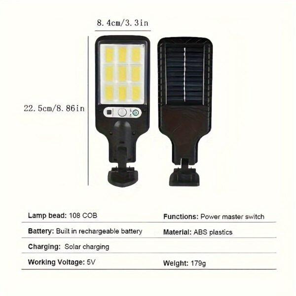 2200W Solar LED Street Light | Human Body Induction
