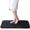 Non-slip coral fleece mat