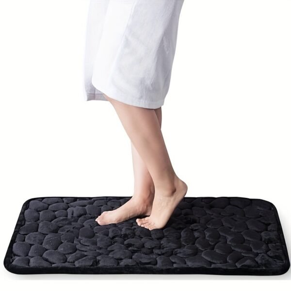 Non-slip coral fleece mat