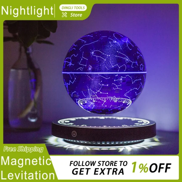 Starry sky lamps with magnetic levitation