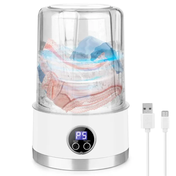 Rechargeable underwear washing machine.